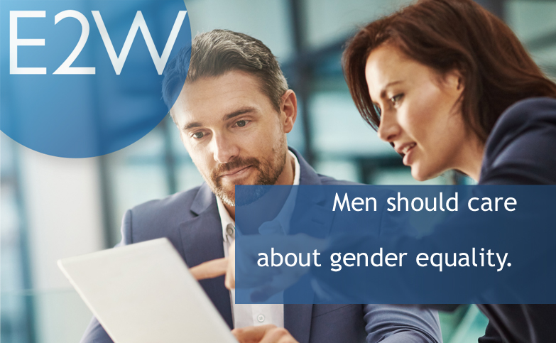 Men should care about gender equality.