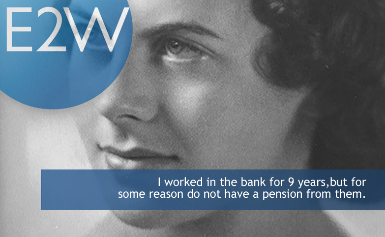 “I joined the bank when I was 18 in the early 1950s, and earned £4 a week..
