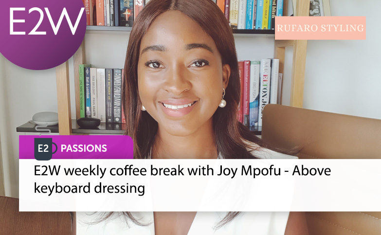 Weekly Virtual Coffee Break – Joy Mpofu - Above keyboard dressing